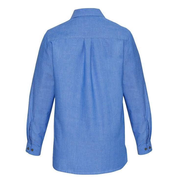 Chambray Ladies Long Sleeve Shirt LB6201 - Printibly