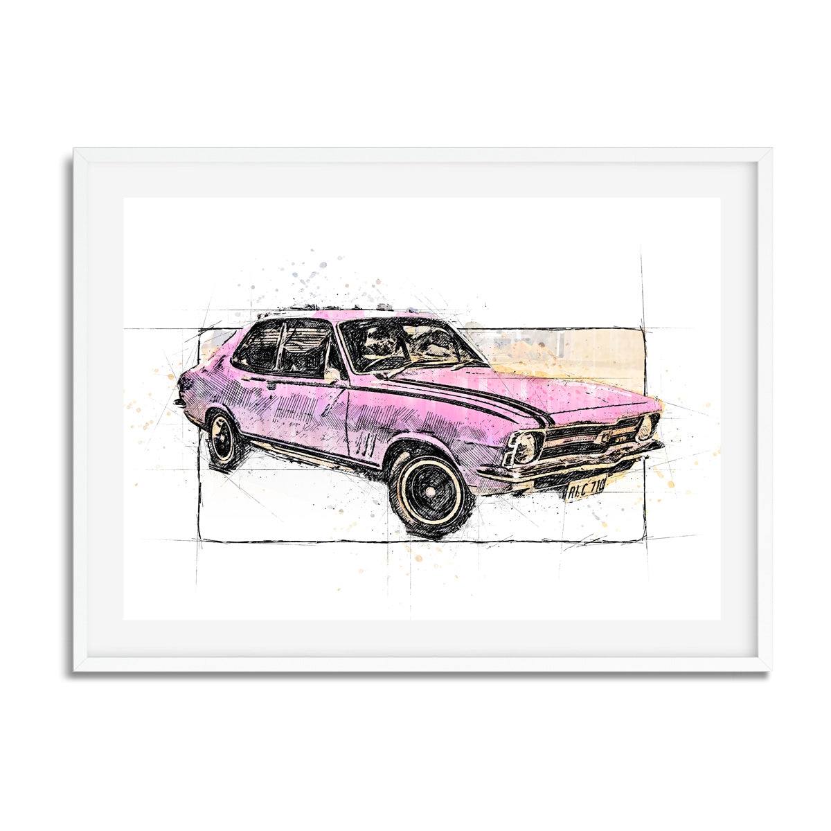 Personalised Sketch Vehicle Print - Printibly