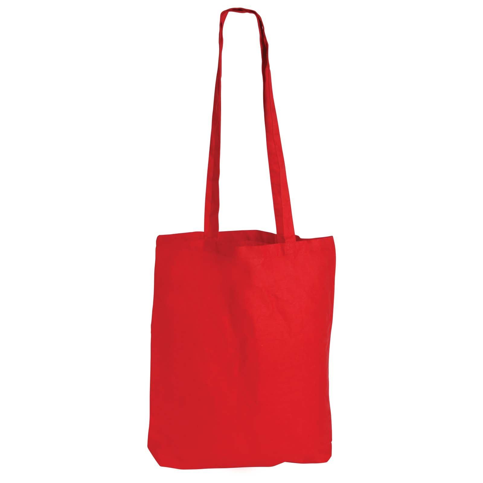 Coloured Cotton Long Handle Bag - Printibly