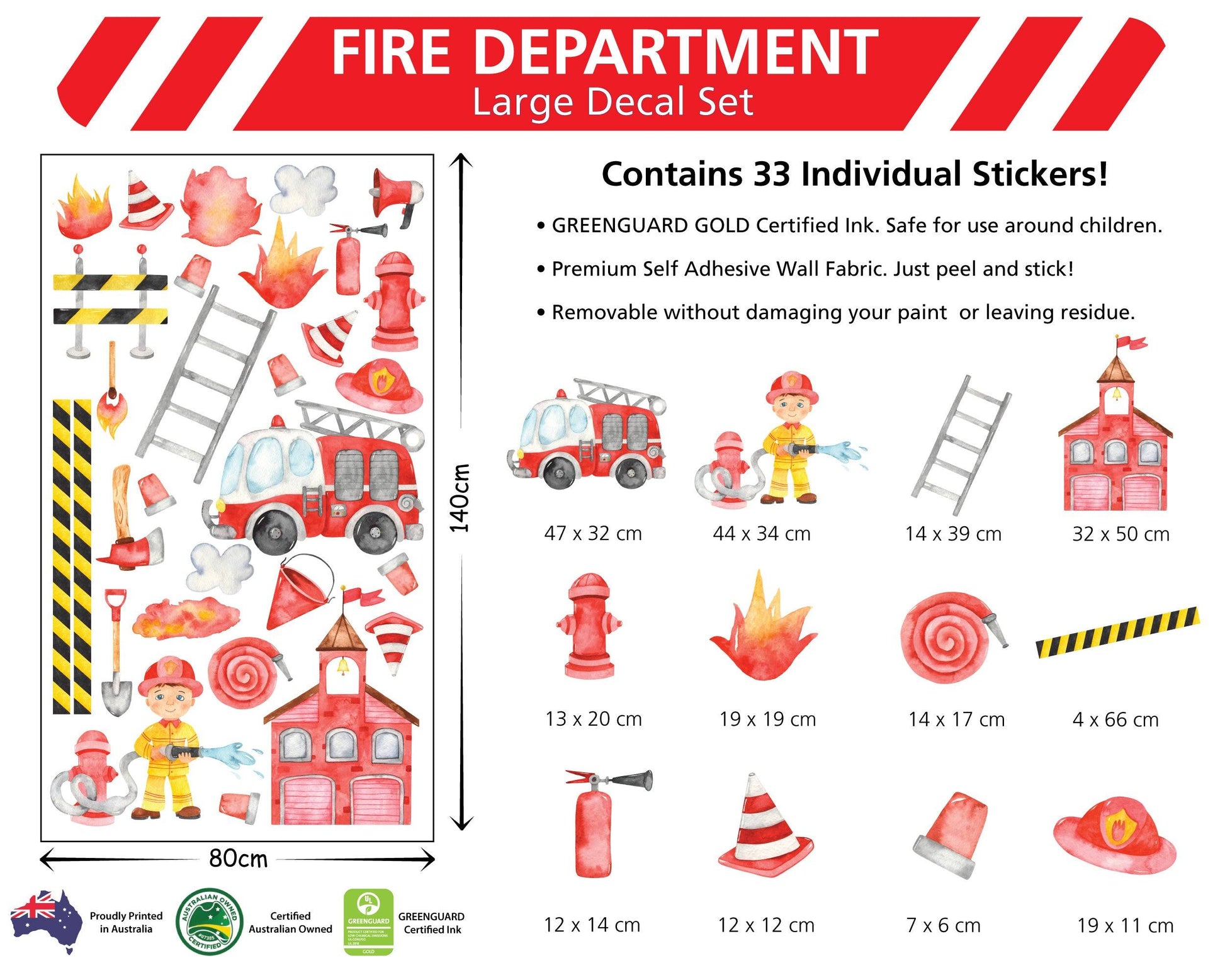 Fire Department Watercolour - Printibly