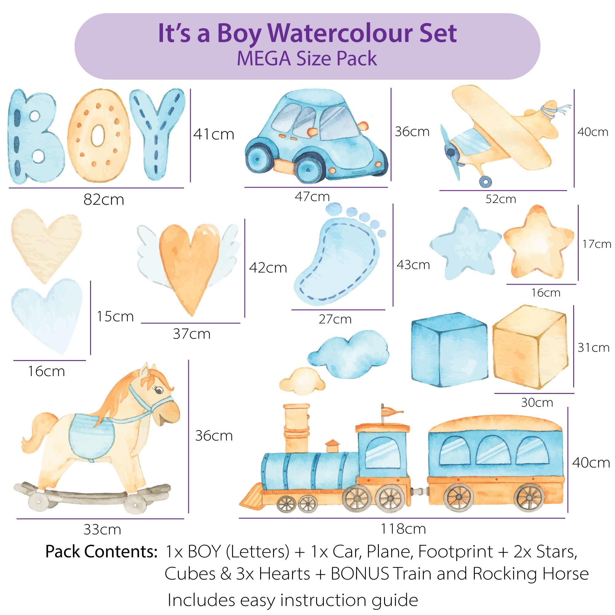 It's a Baby Boy Wall Decal - Printibly