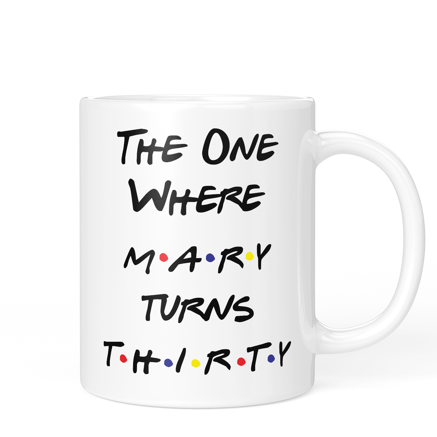 Personalised Friends Mug The One Where TV Inspired - Printibly