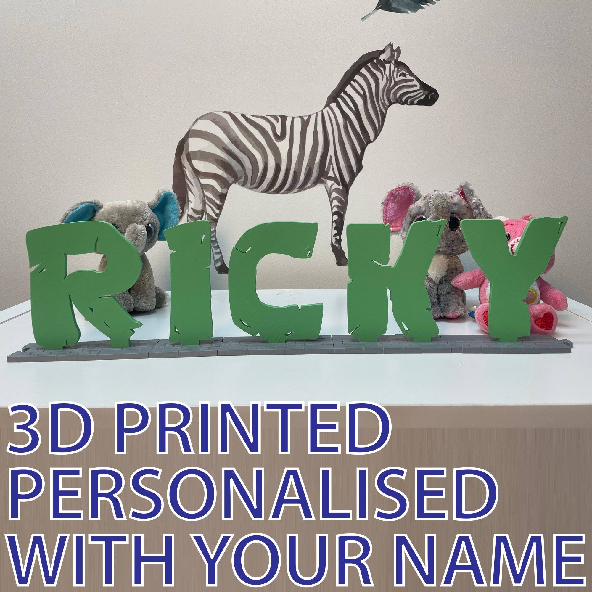 Street Style Name Plaque - 3D Printed - Printibly