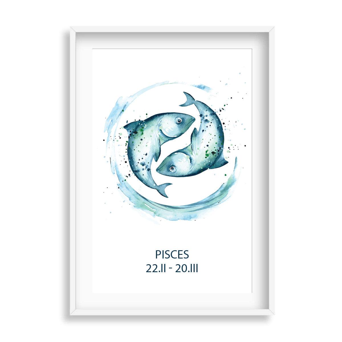 Zodiac Watercolour Horoscope - Printibly