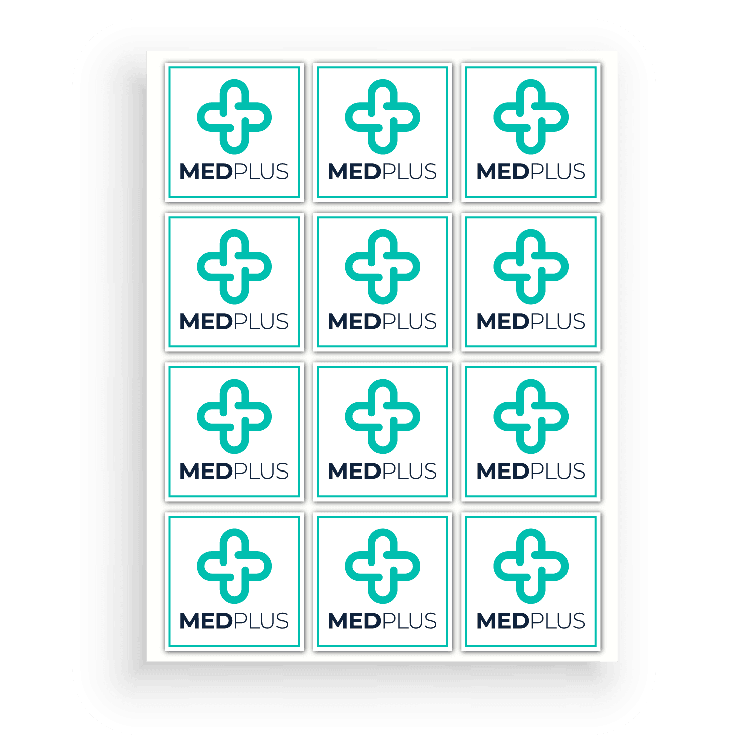 Value Square Sticker Labels Sheet - Printibly