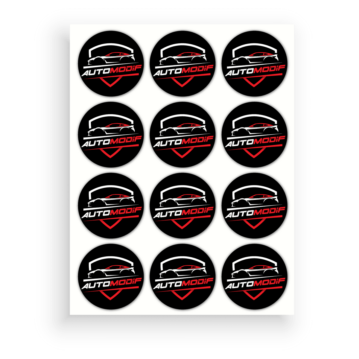 Circle Modification Sticker Custom Printed Circle Stickers - Personalised Stickers | Printibly
