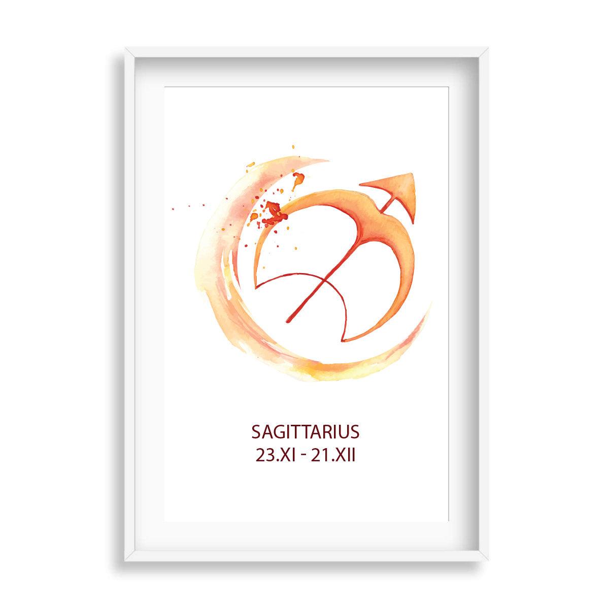 Zodiac Watercolour Horoscope - Printibly