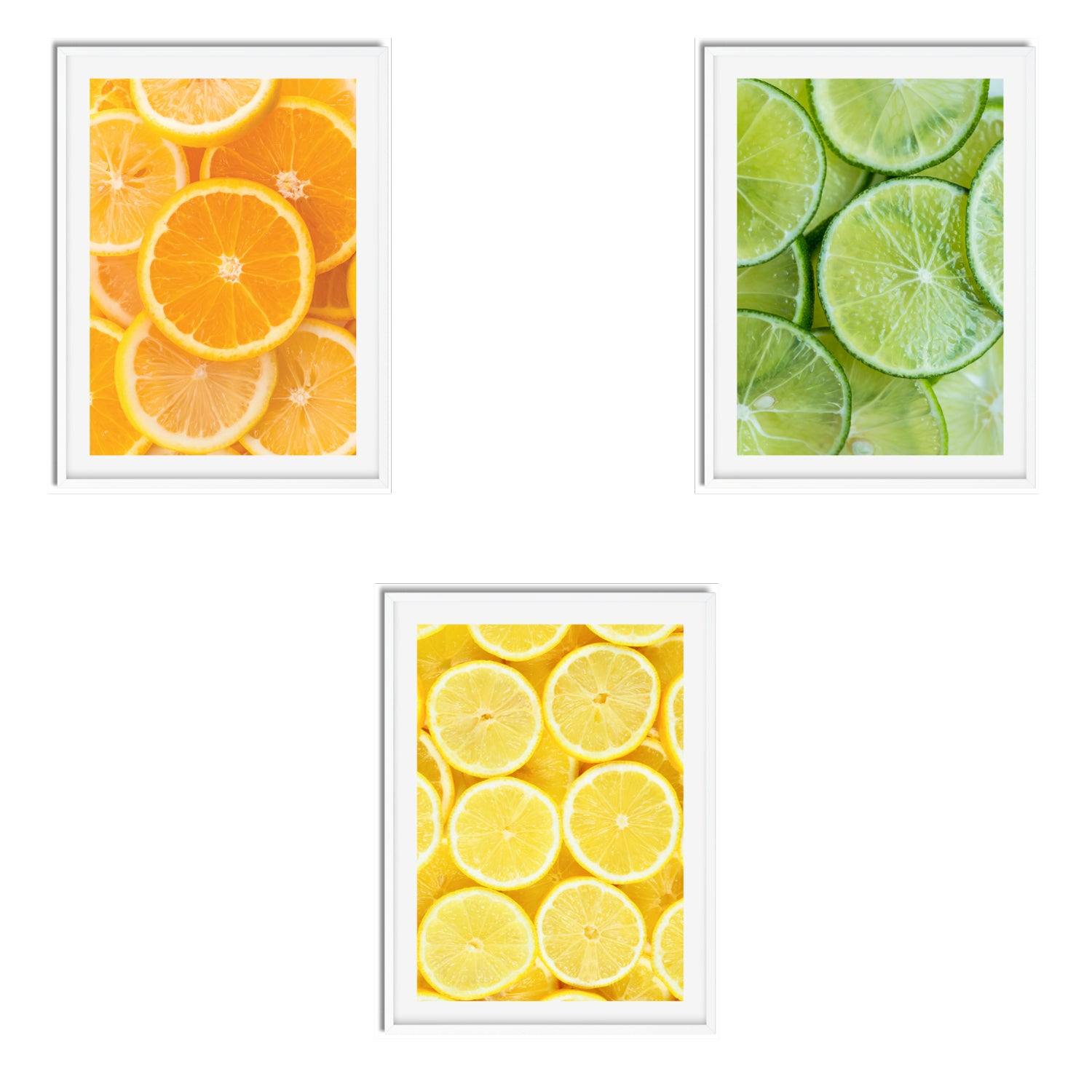 Zesty Citrus Wall Prints - Printibly