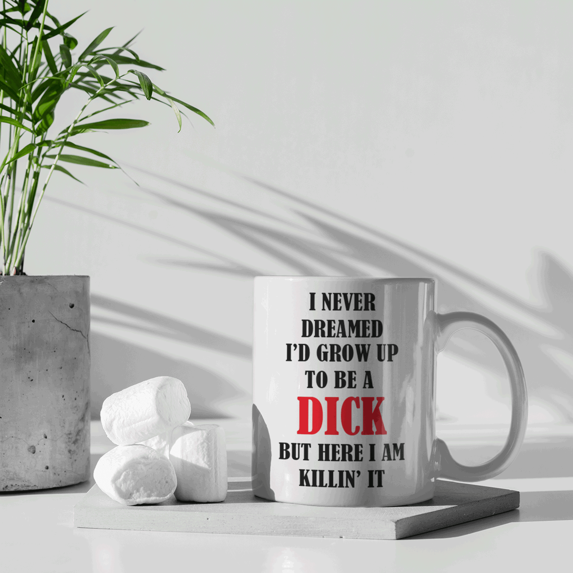 Grow Up To Be A DICK Mug - Printibly