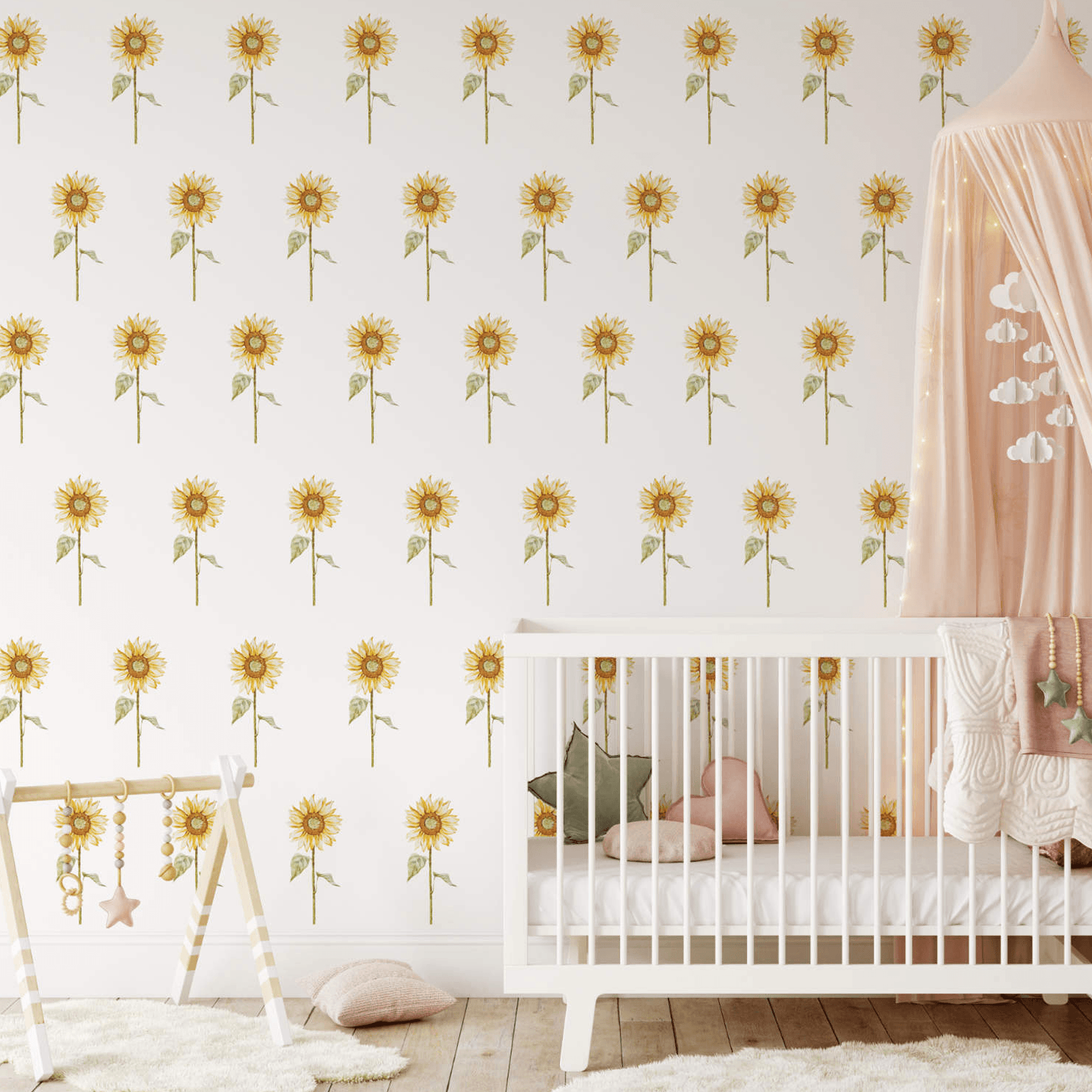 Mini Sunflower Wall Decals - Printibly