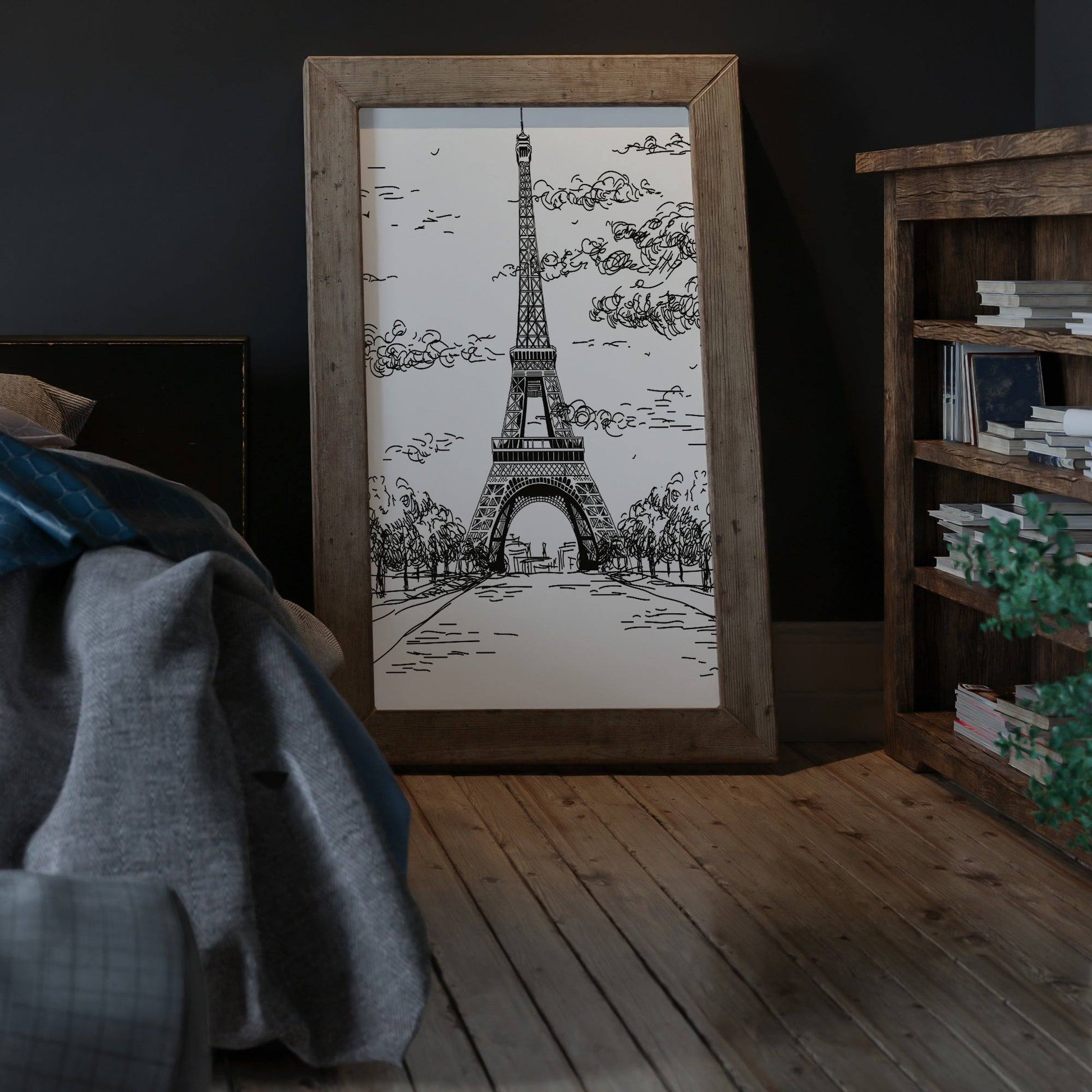Eiffel Tower Sketch - Printibly