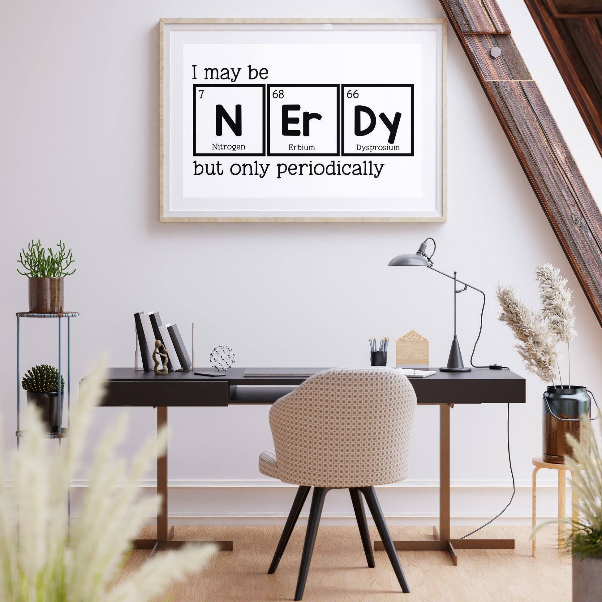 Periodically Nerdy Wall Print - Printibly