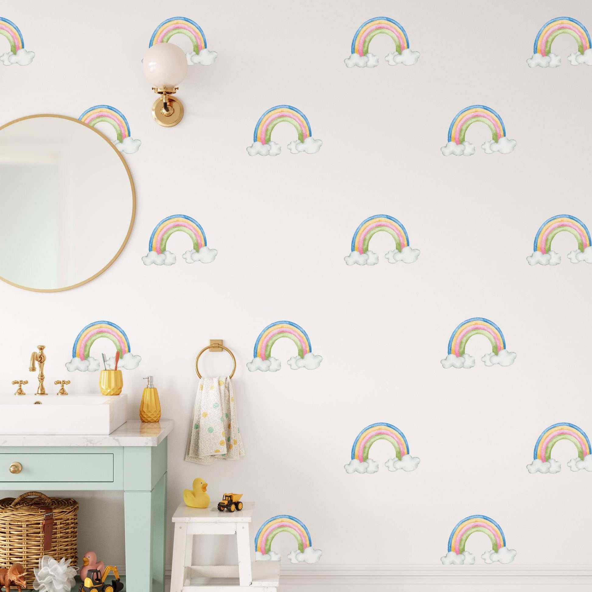 Rainbow & Moon Baby Decals - Printibly