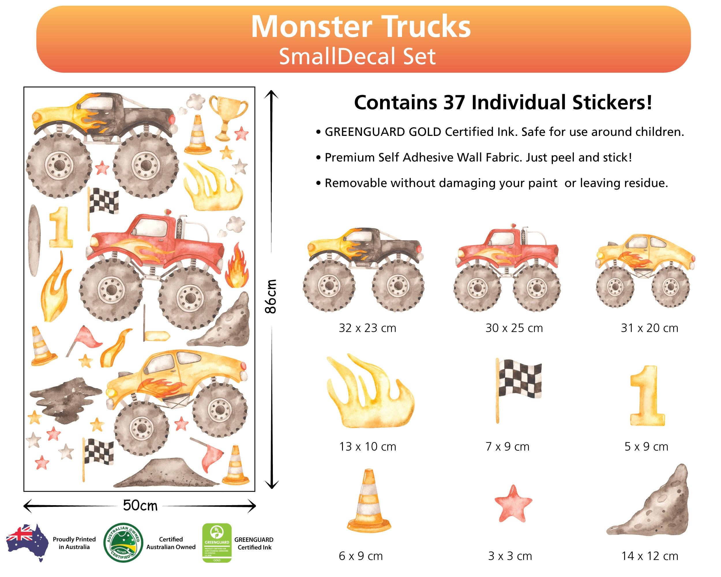 Monster Trucks Decal - Printibly