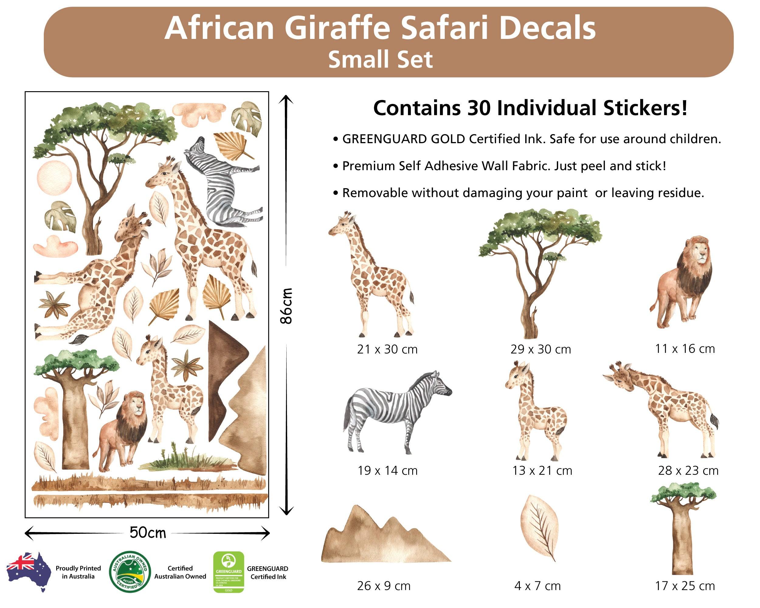 African Safari Wild Giraffes Decal - Printibly