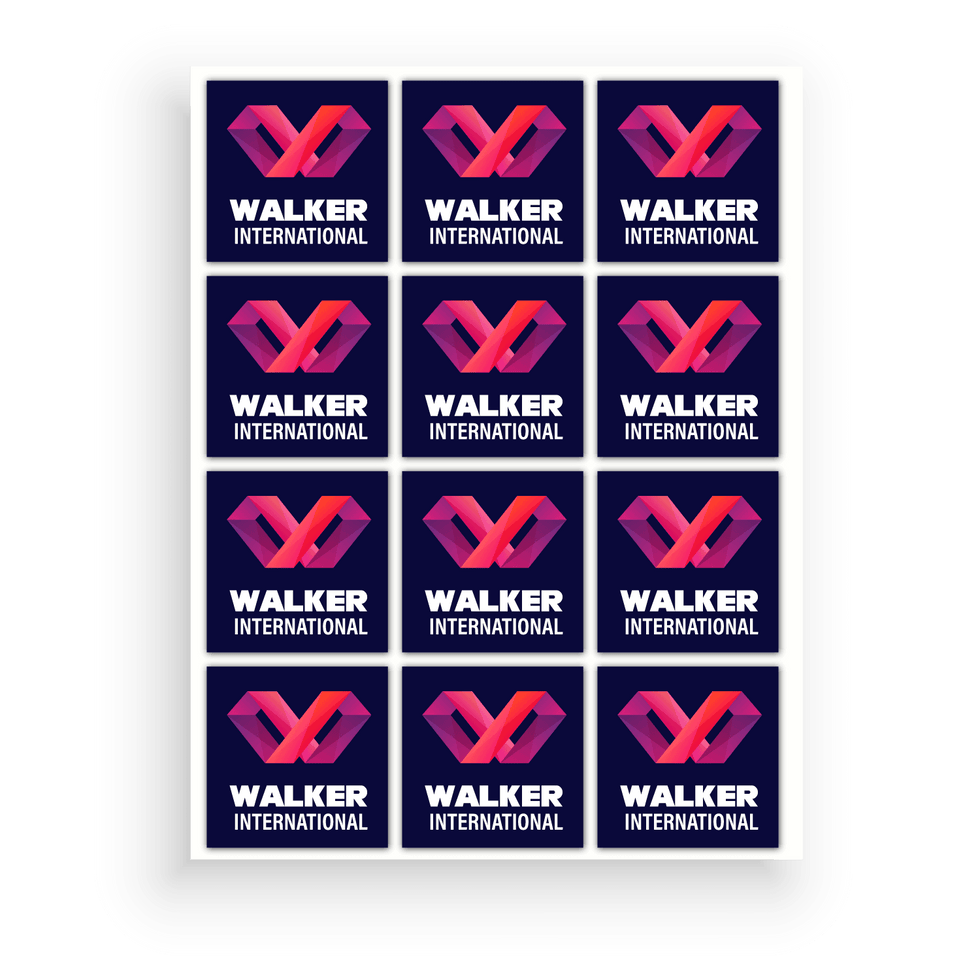 Square Sticker Labels Square Sticker Sheet - Custom Printed Stickers Labels | Printibly