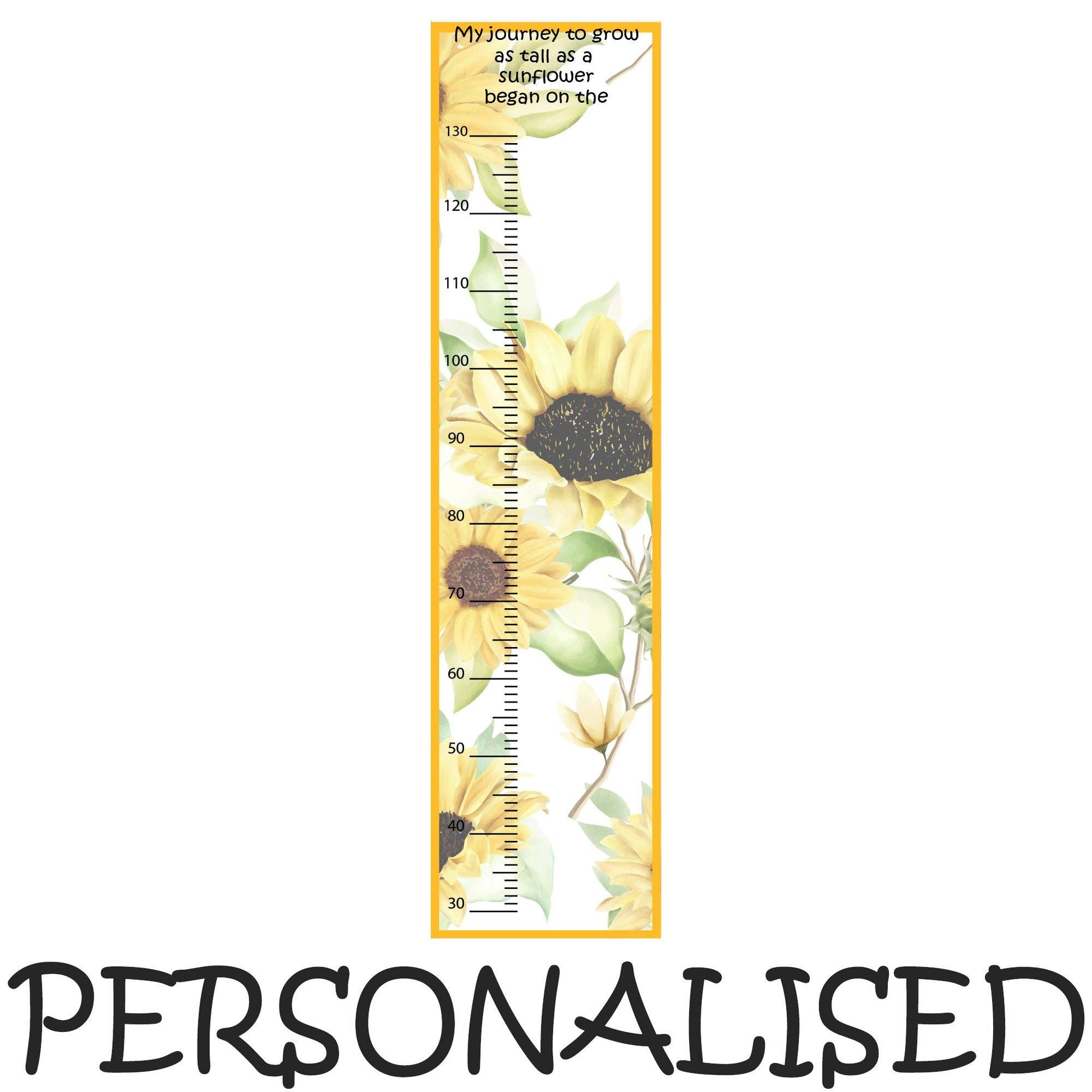 Sunflower Growth Chart - Printibly