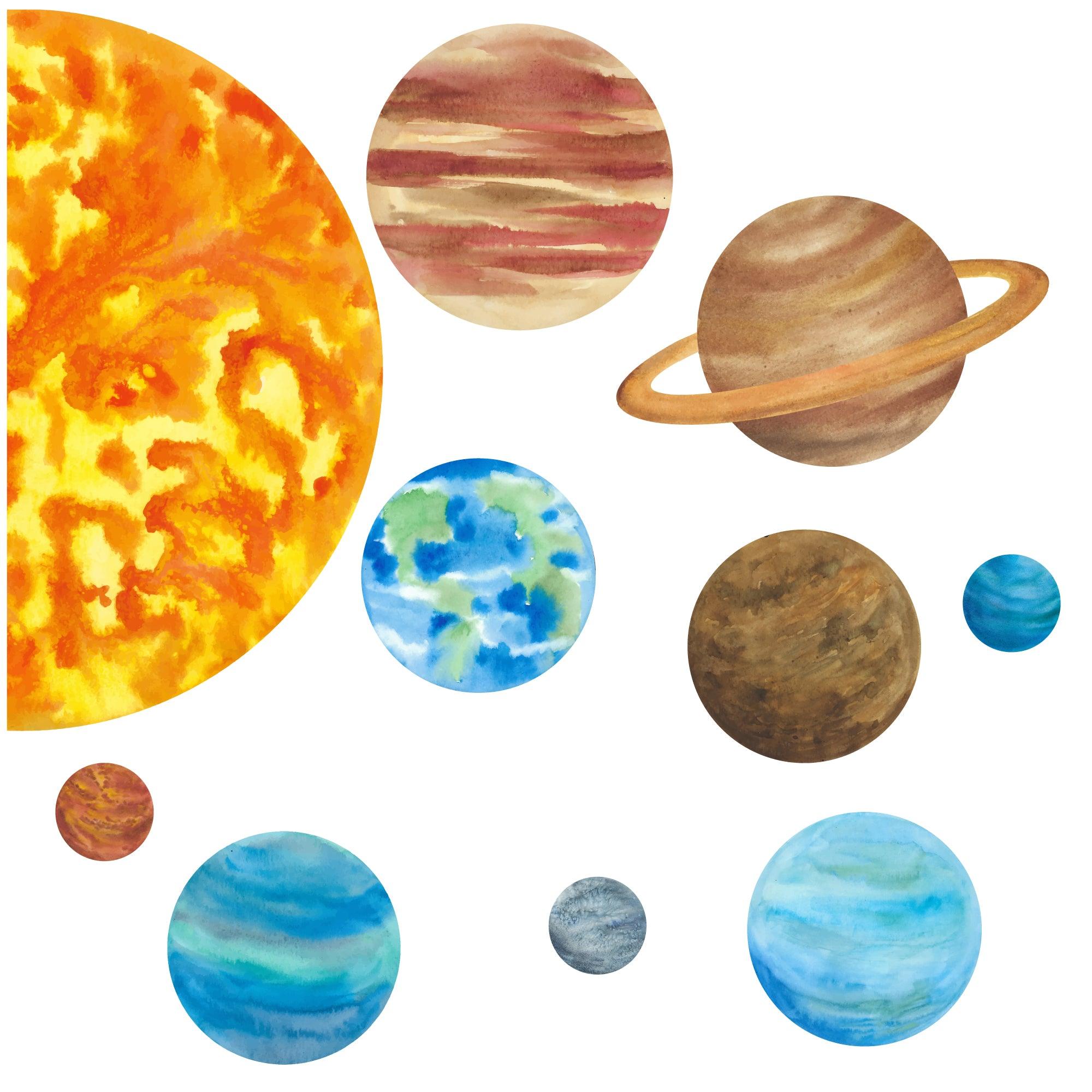 Planets Solar System Decal Set - Printibly