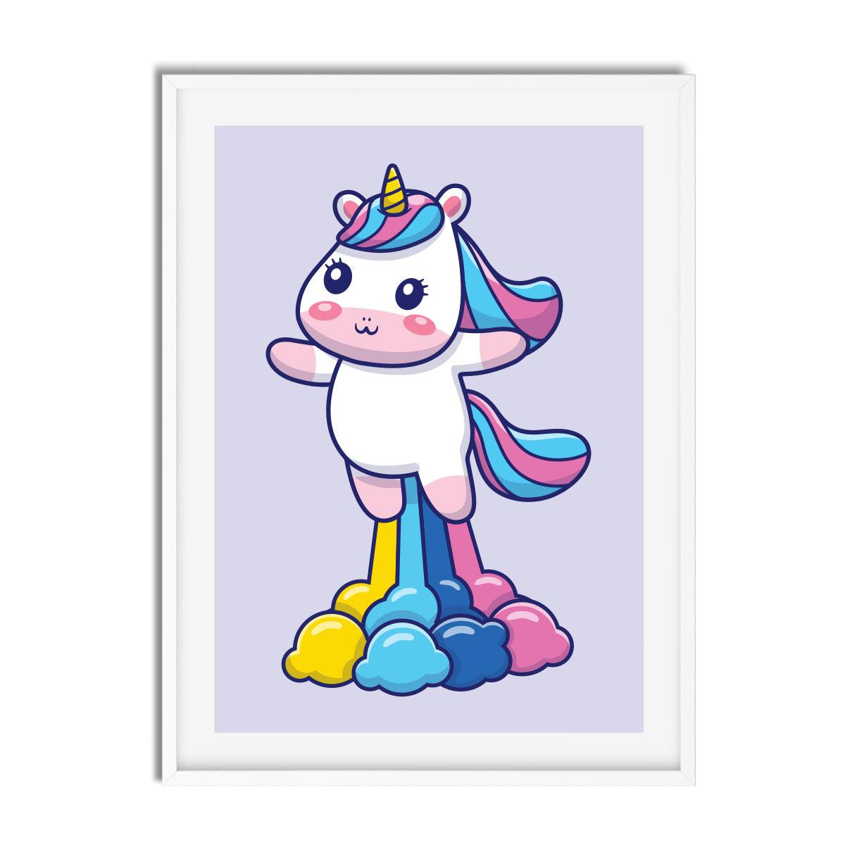 Unicorn Pastel Cartoon - Printibly