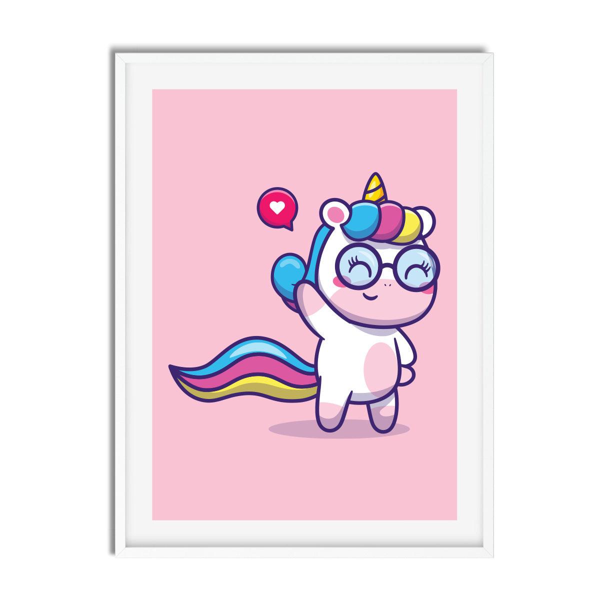 Unicorn Pastel Cartoon - Printibly