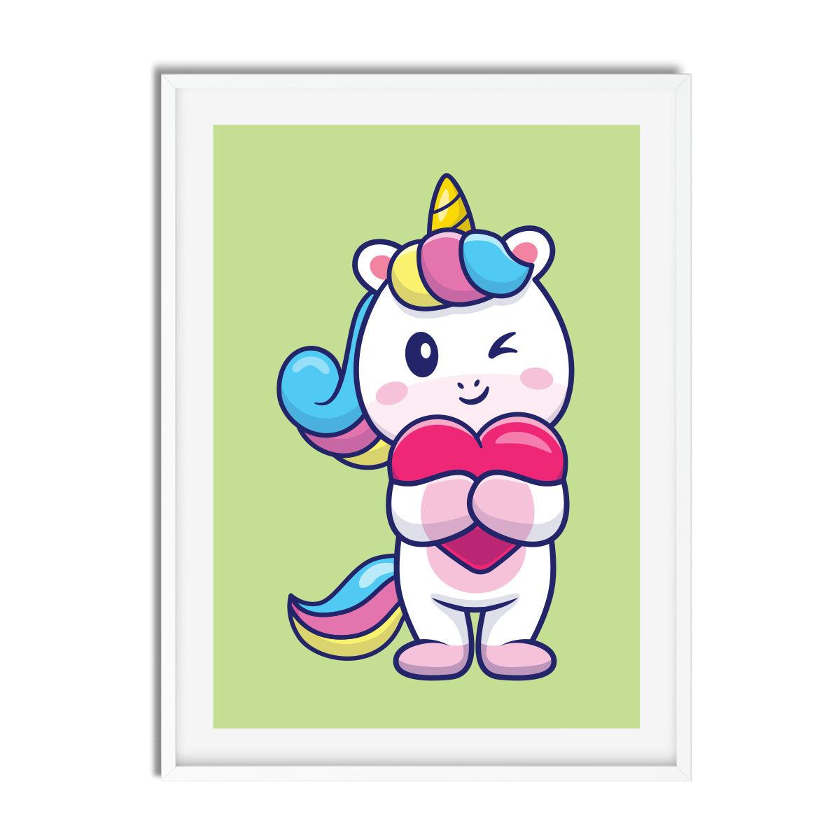 Unicorn Pastel Cartoon - Printibly