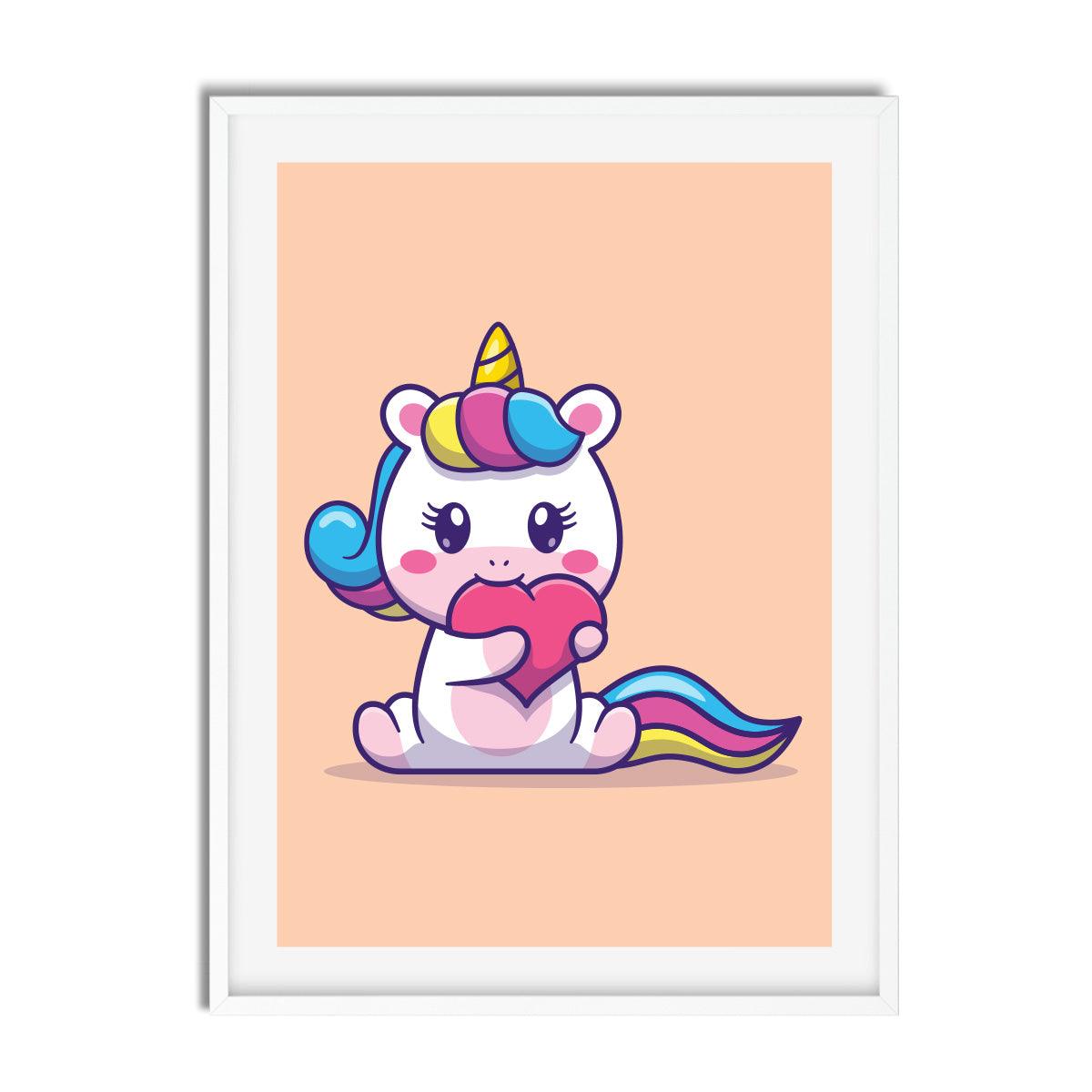 Unicorn Pastel Cartoon - Printibly