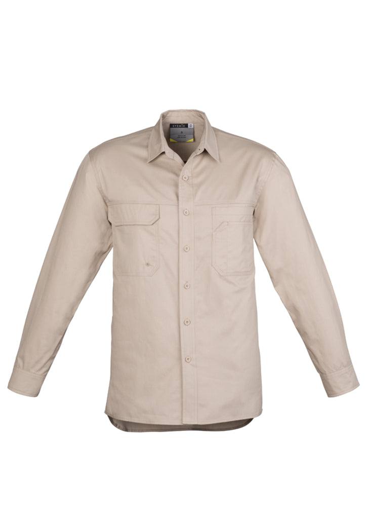 Mens Light Weight Tradie L/S Shirt ZW121 - Printibly