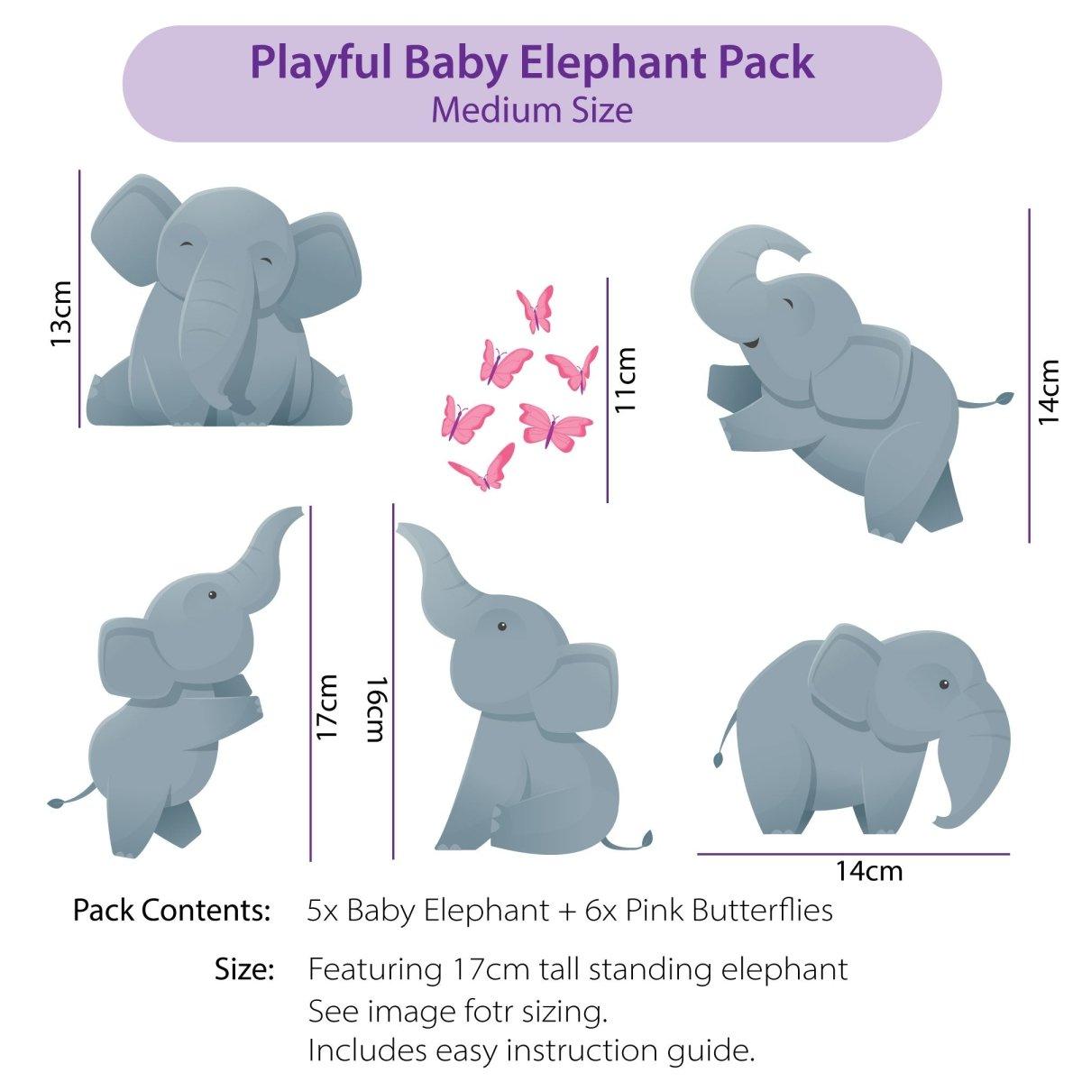 Baby Elephant Decals - Printibly