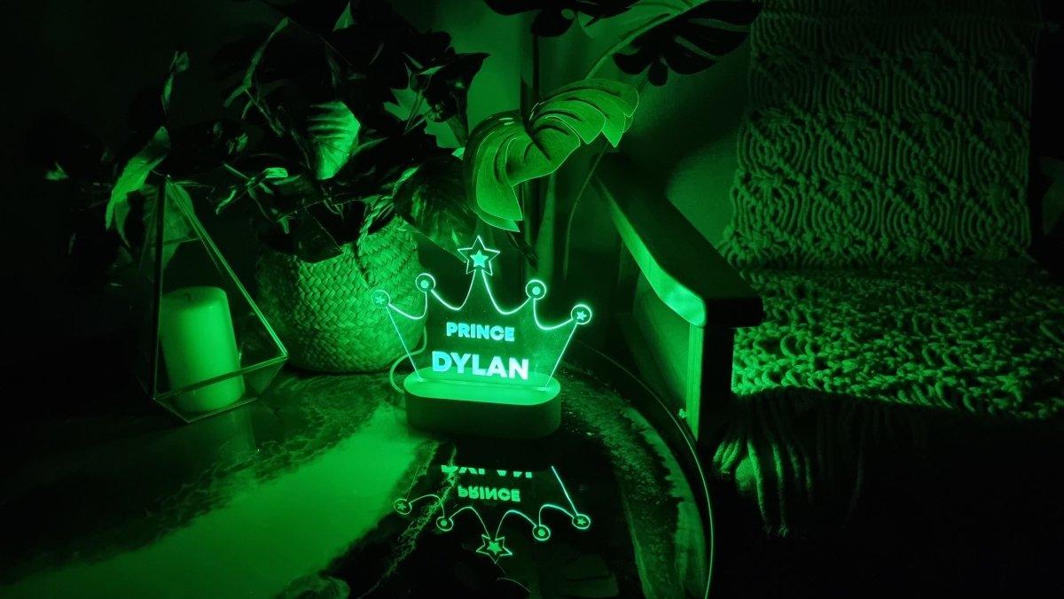 Crown Prince Acrylic Night Light - Printibly