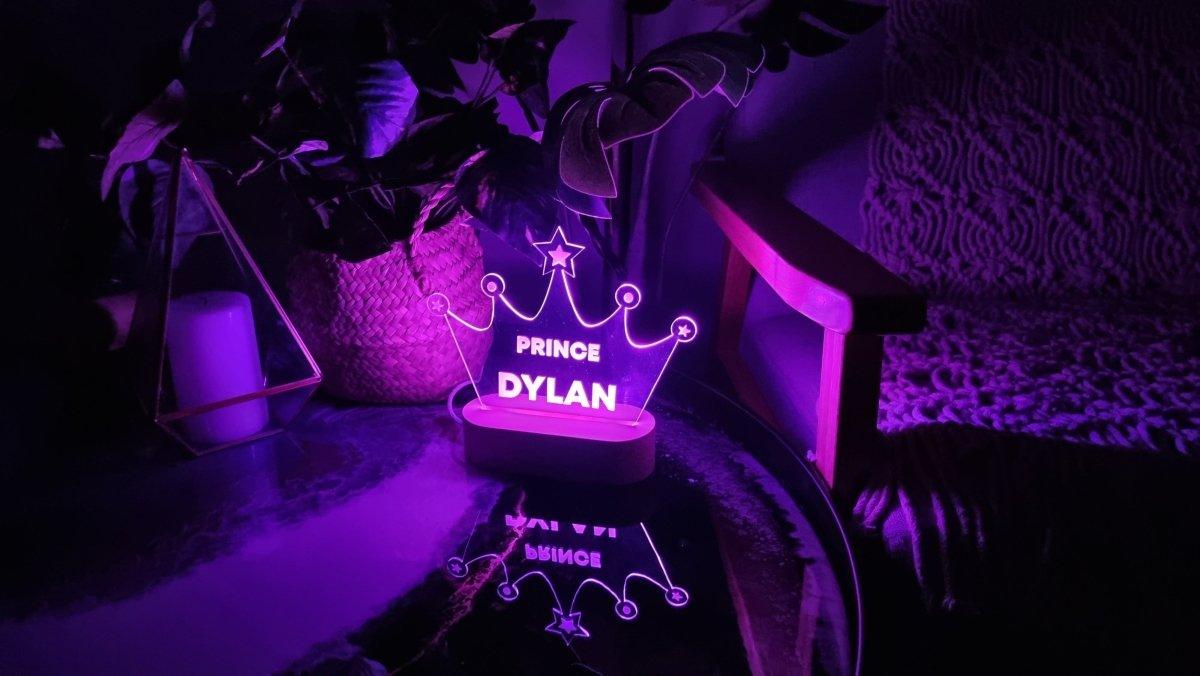 Crown Prince Acrylic Night Light - Printibly