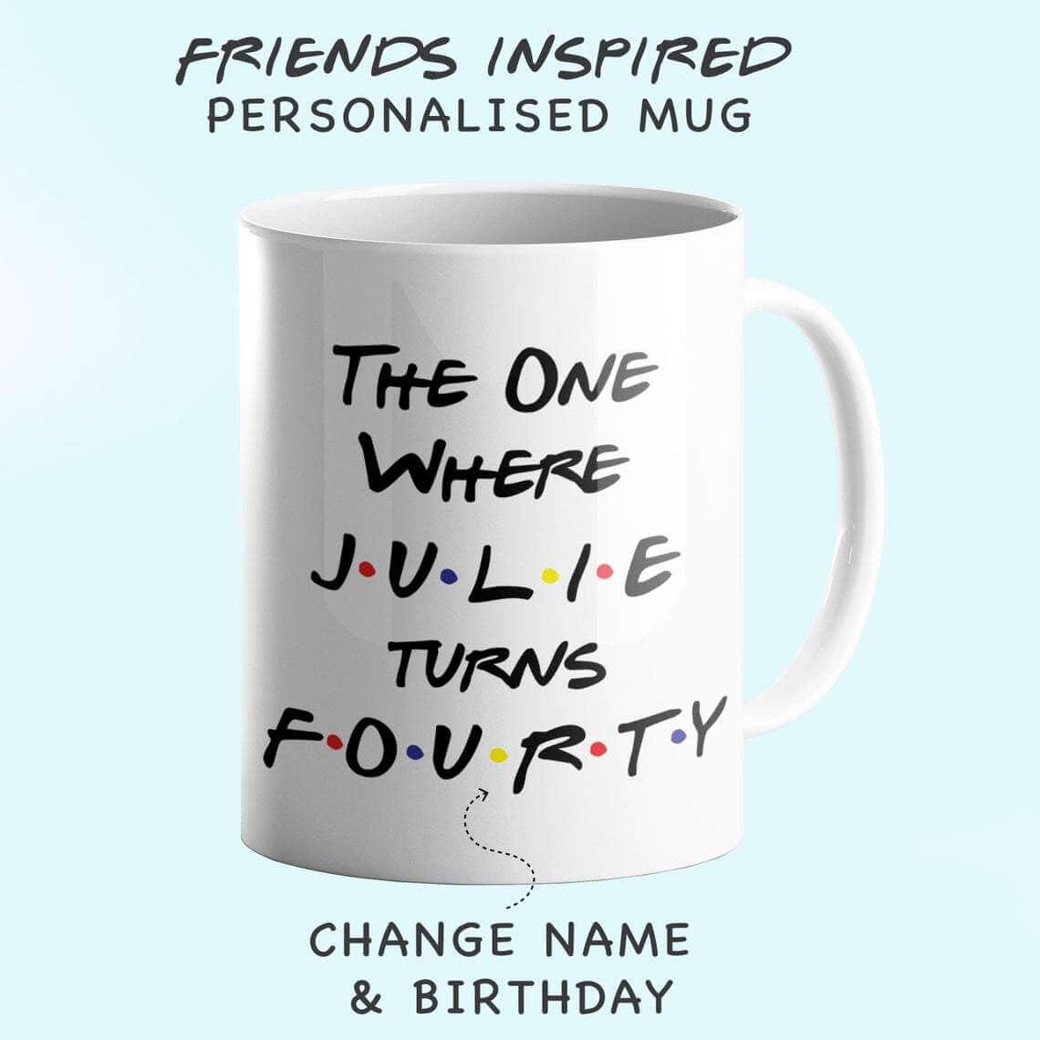 Personalised Friends Mug The One Where TV Inspired - Printibly