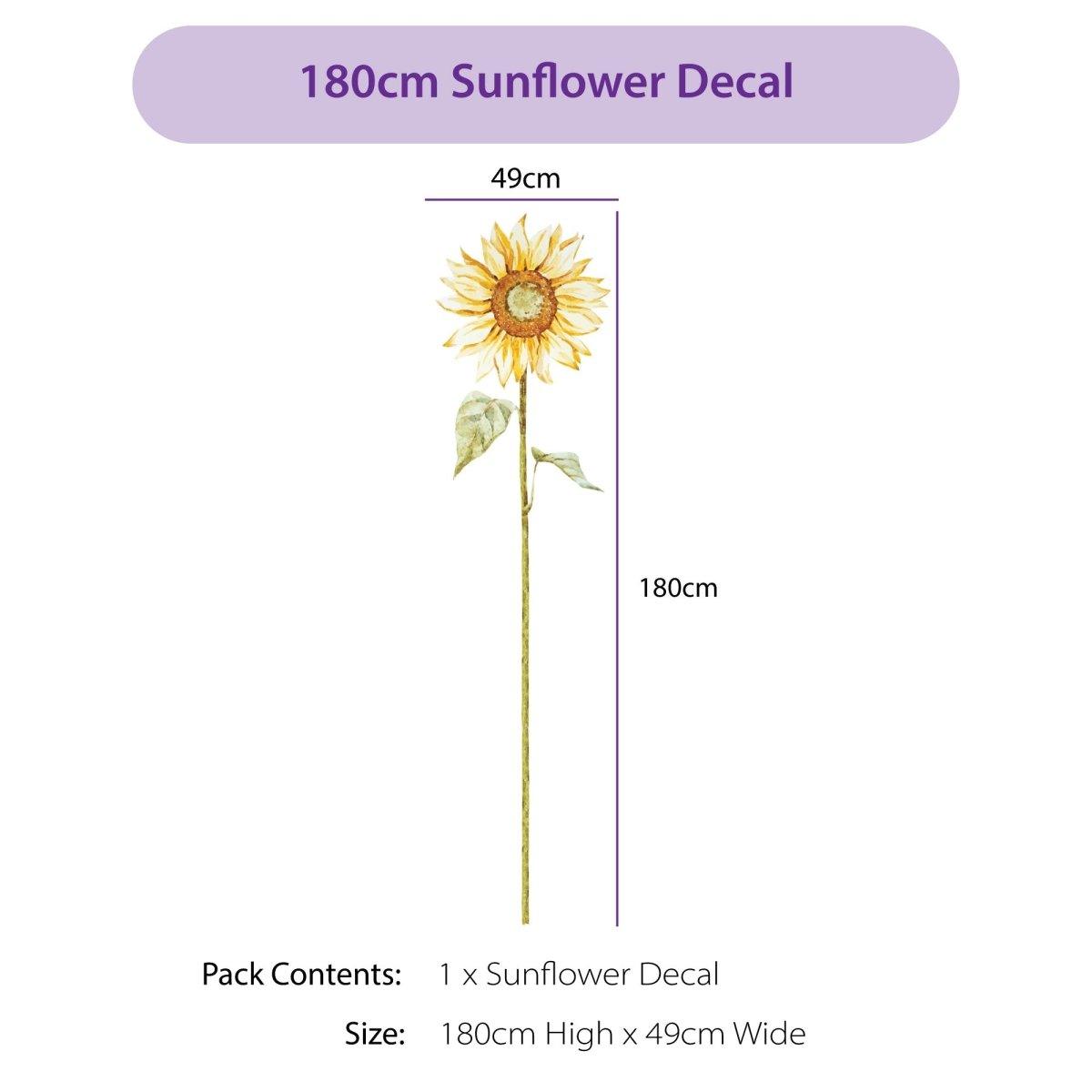 Sunflower Large Wall Decals - Printibly