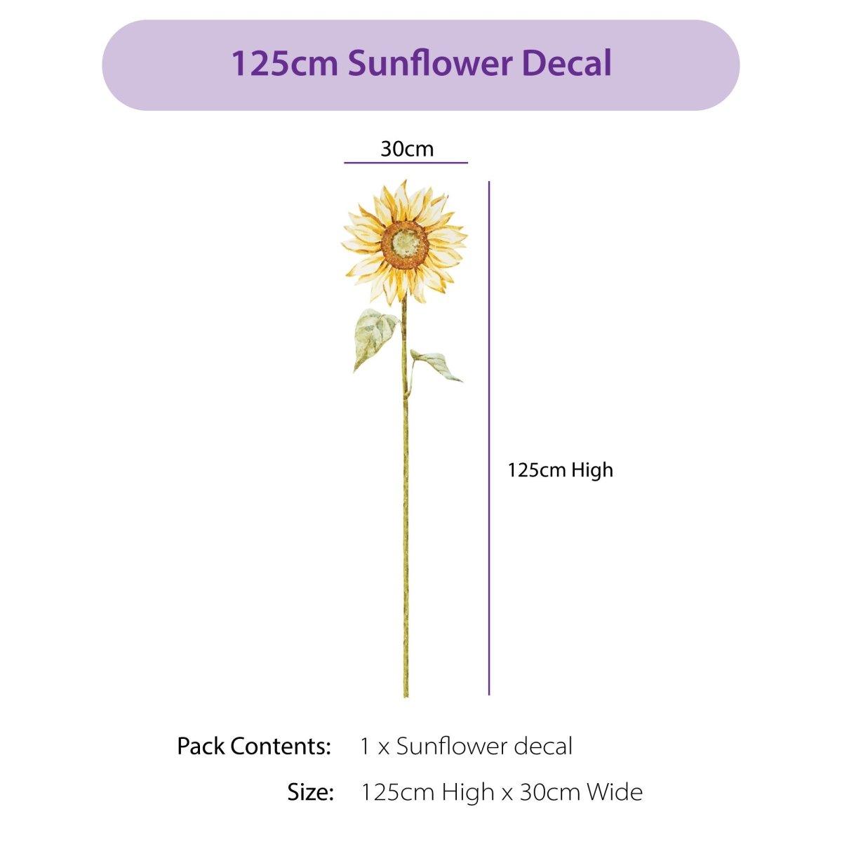 Sunflower Large Wall Decals - Printibly