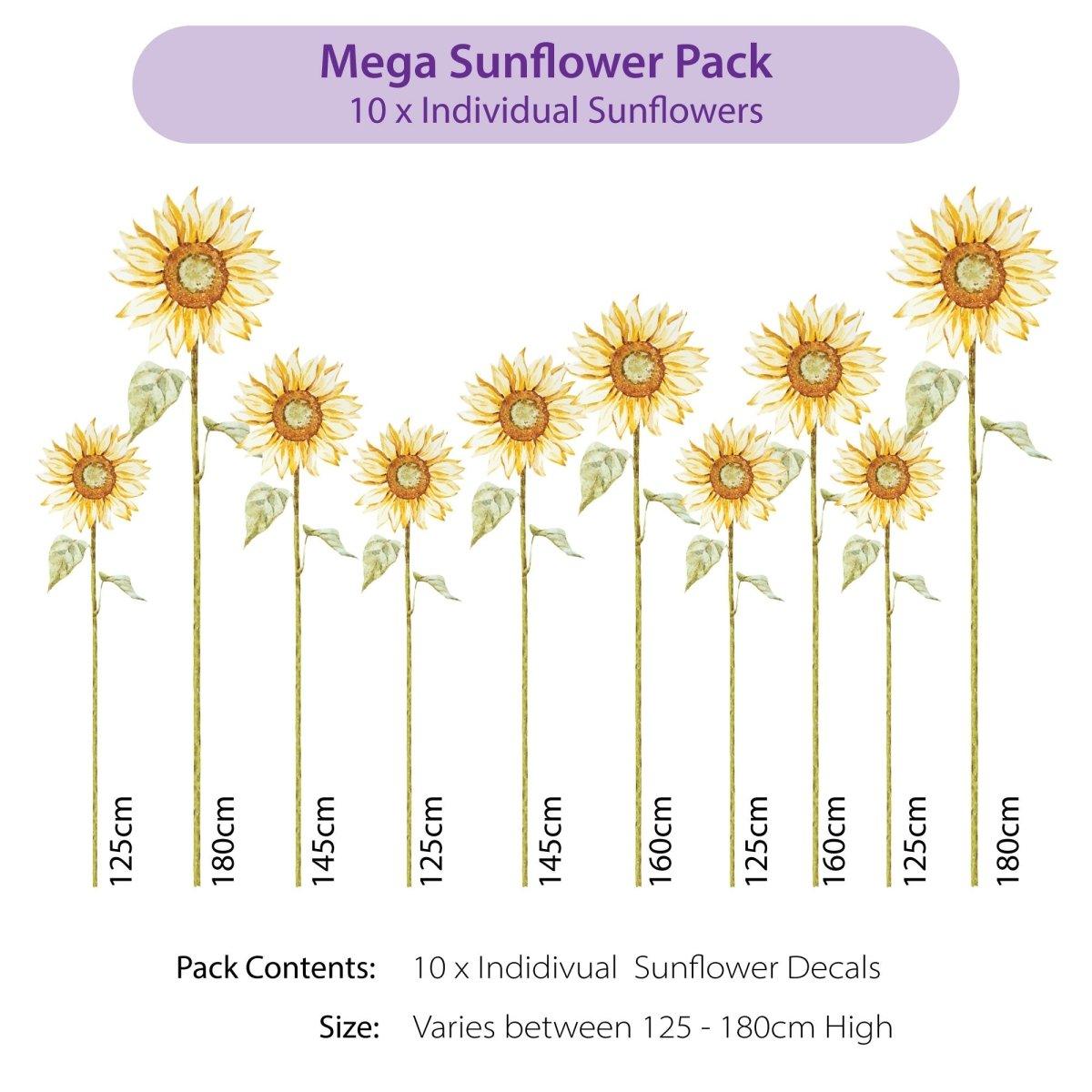Sunflower Large Wall Decals - Printibly