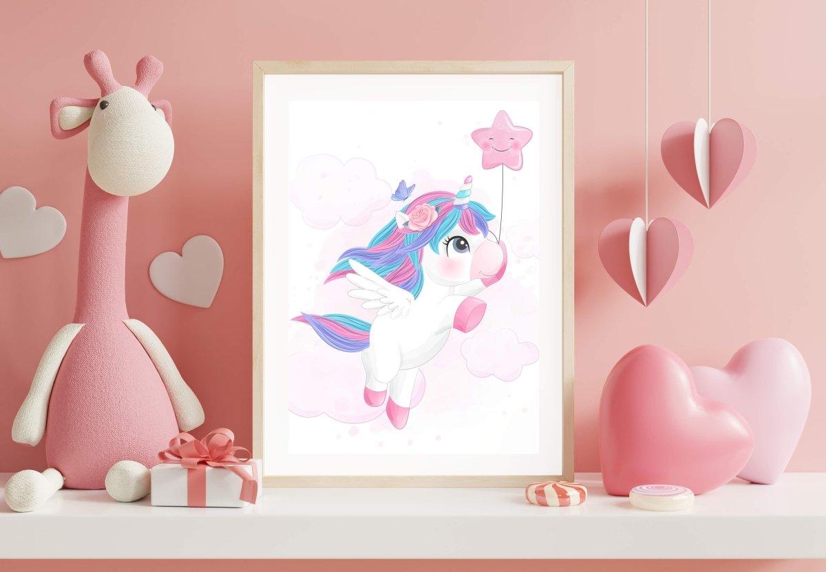 Wall Art Print Magical Unicorn, Gifts & Merchandise