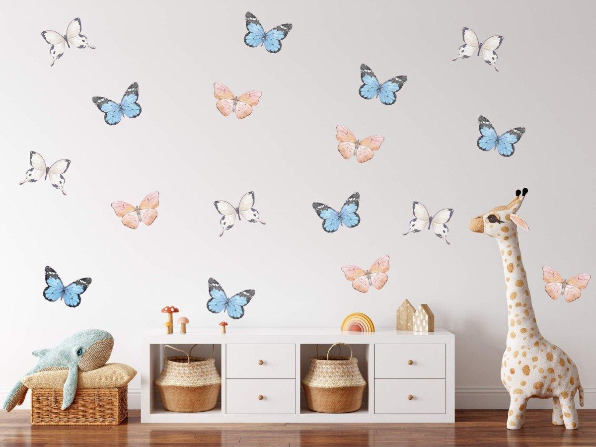 Mixed Colour Butterfly Wall Decals - Printibly