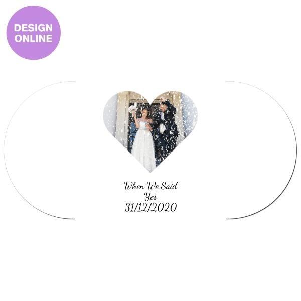 Personalised Wedding Coasters 4 Pack - Printibly