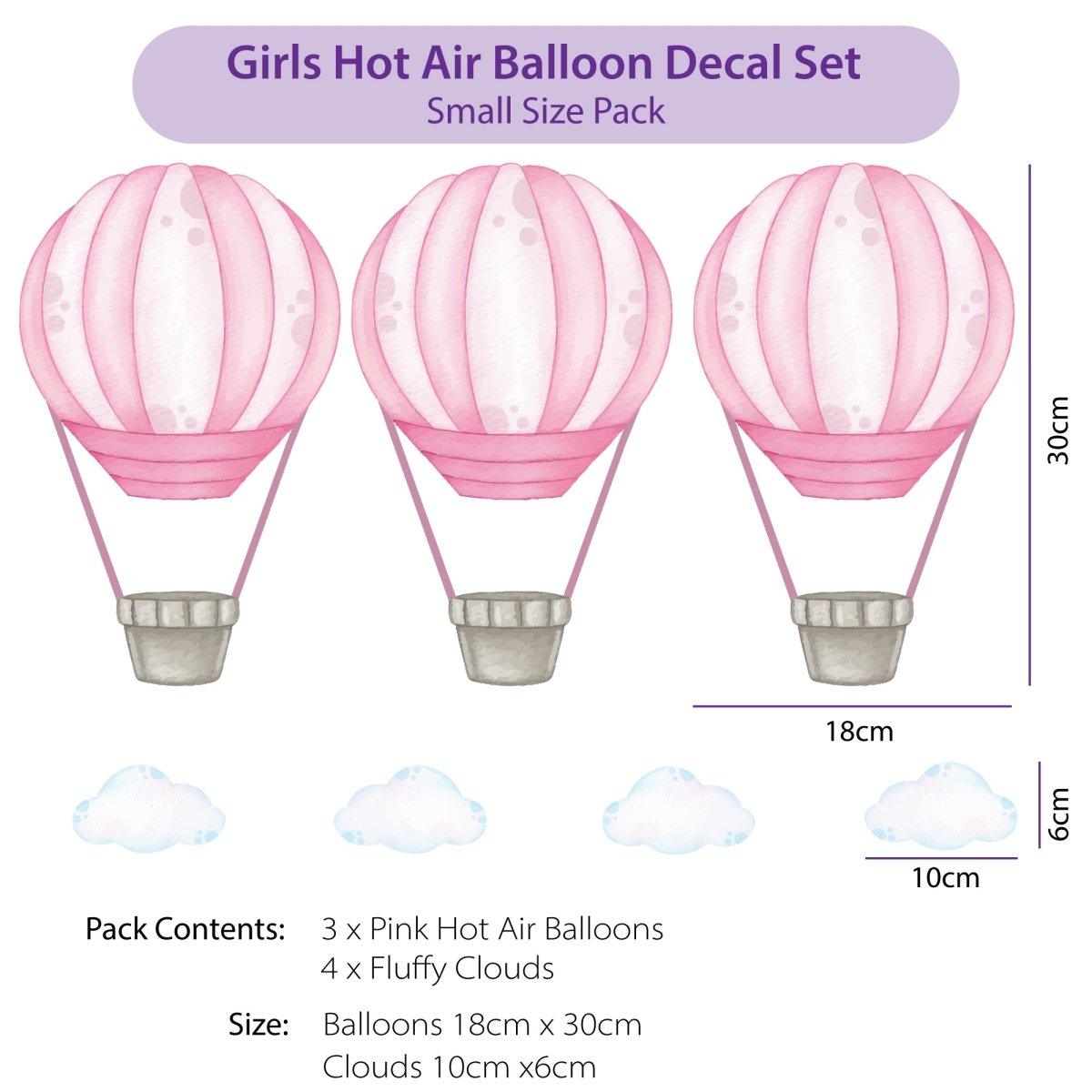 Pink Hot Air Balloons - Printibly