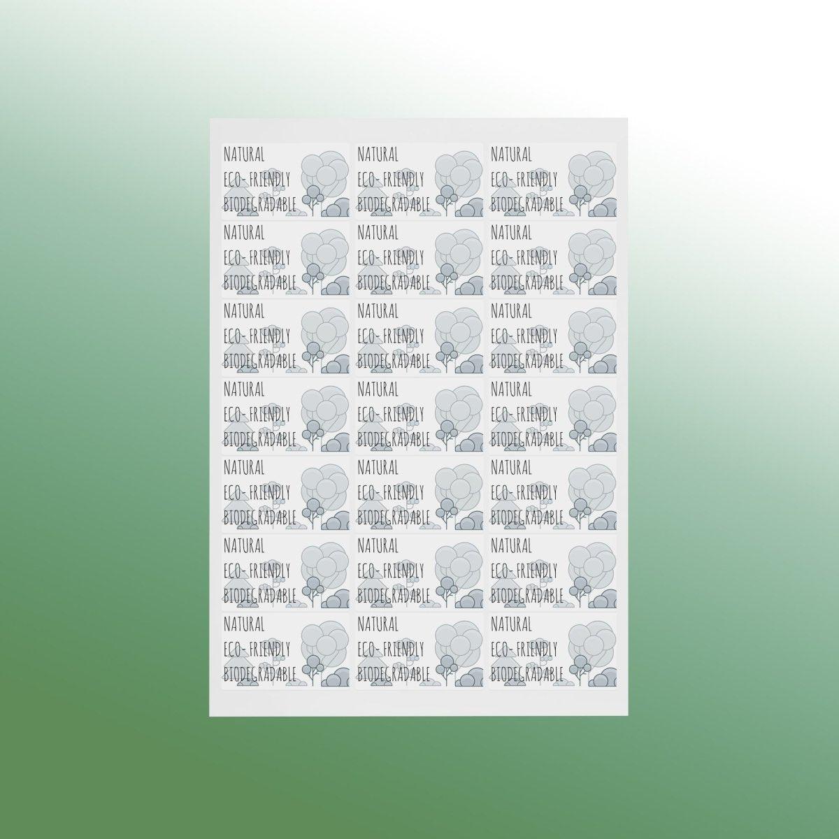 Regular Rectangle Sticker Labels Sheet - Printibly