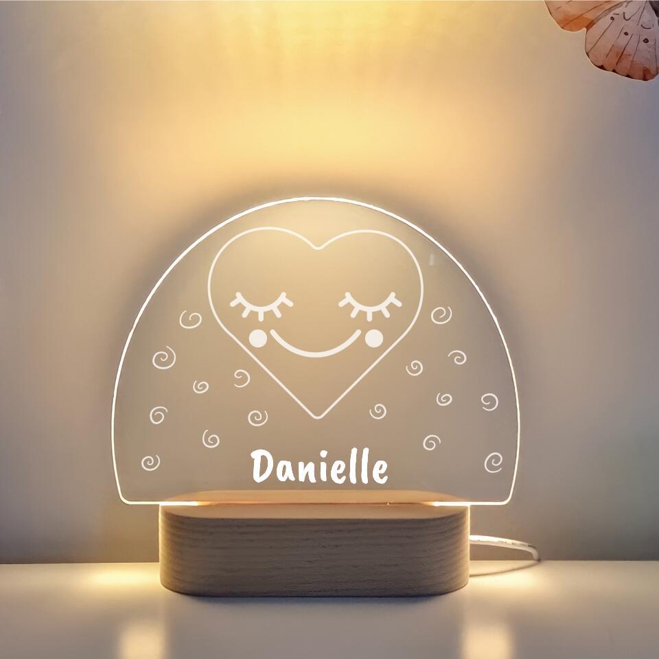 Smiling Heart Dome Night Light - Printibly