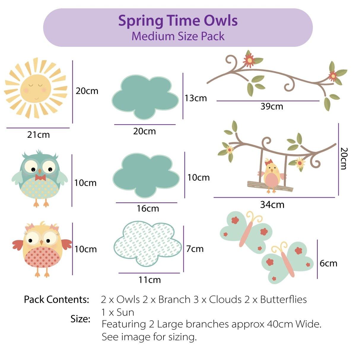 Spring Time Owls Nursery Collection - Printibly