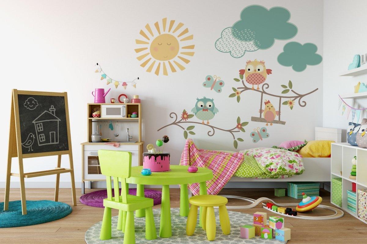 Spring Time Owls Nursery Collection - Printibly