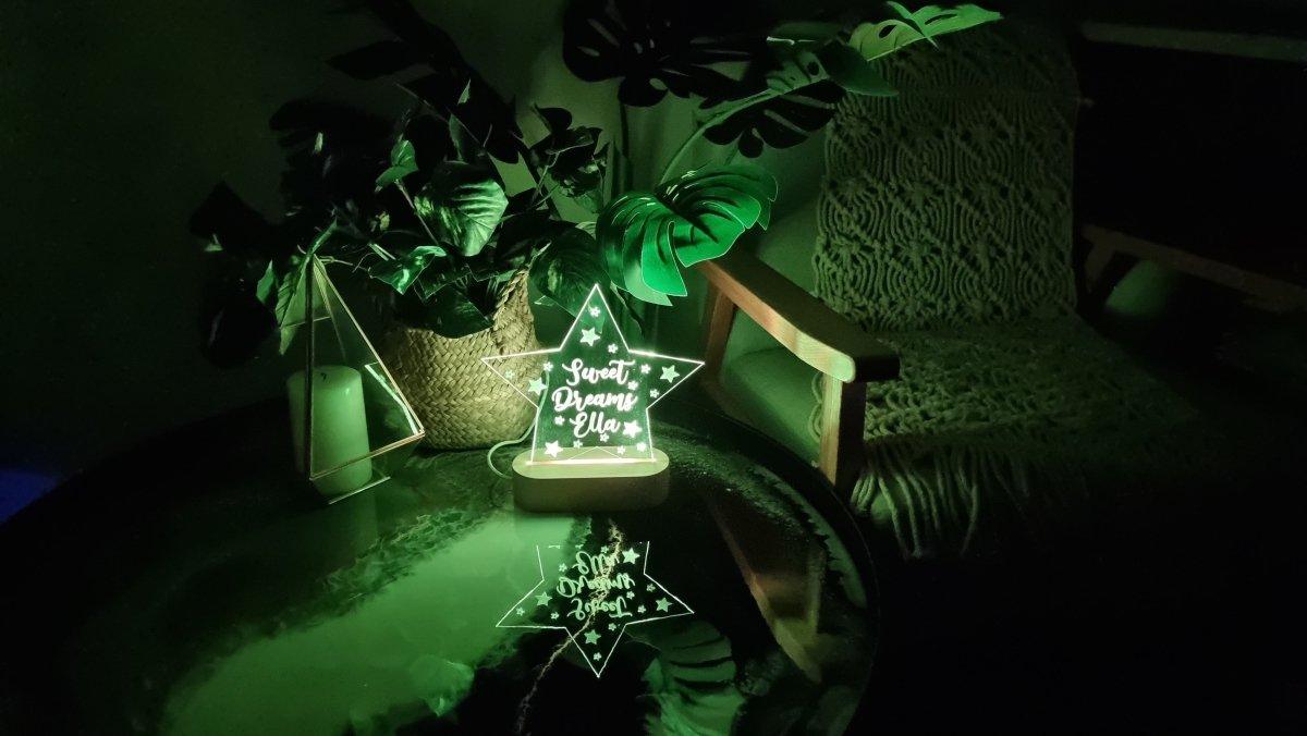Star Acrylic Night Light - Printibly