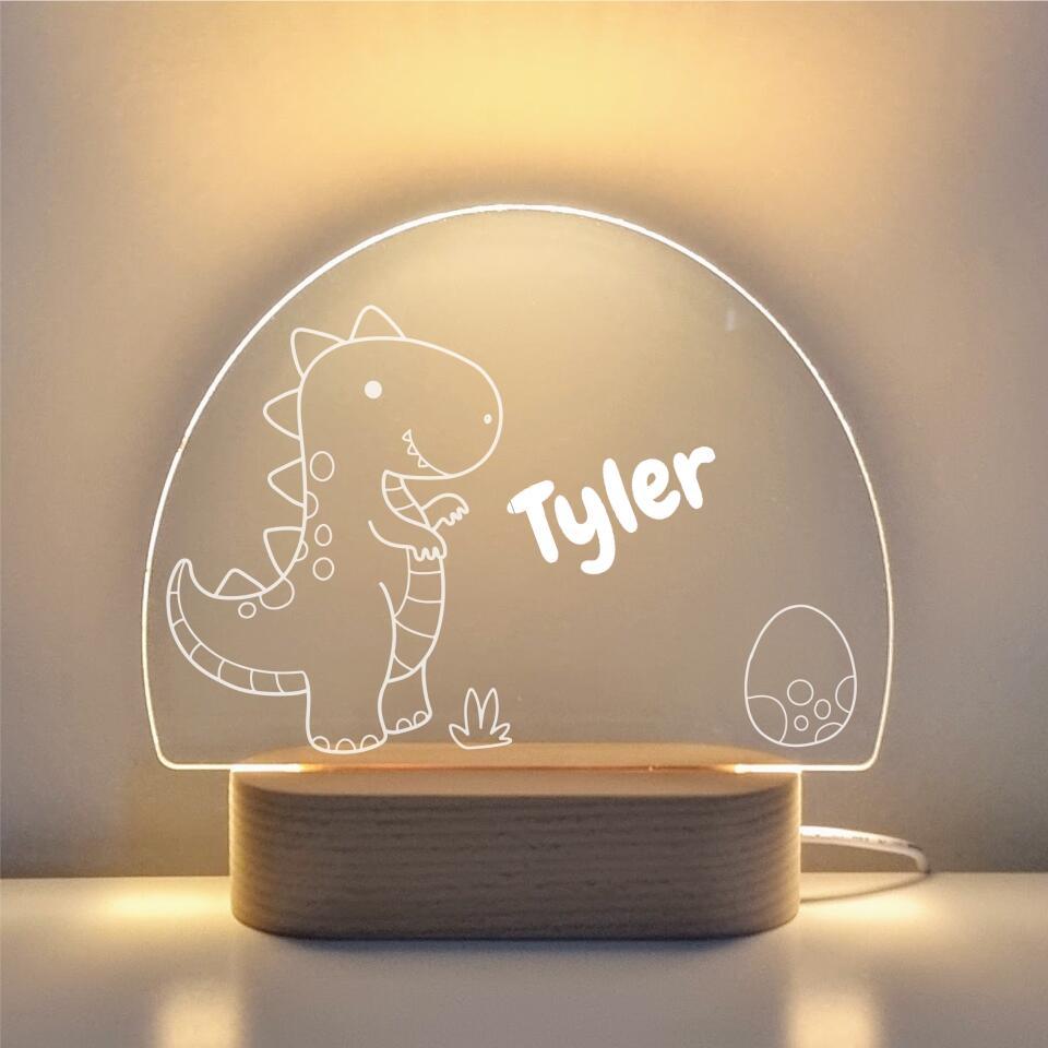 T-Rex Egg Personalised Night Light - Printibly