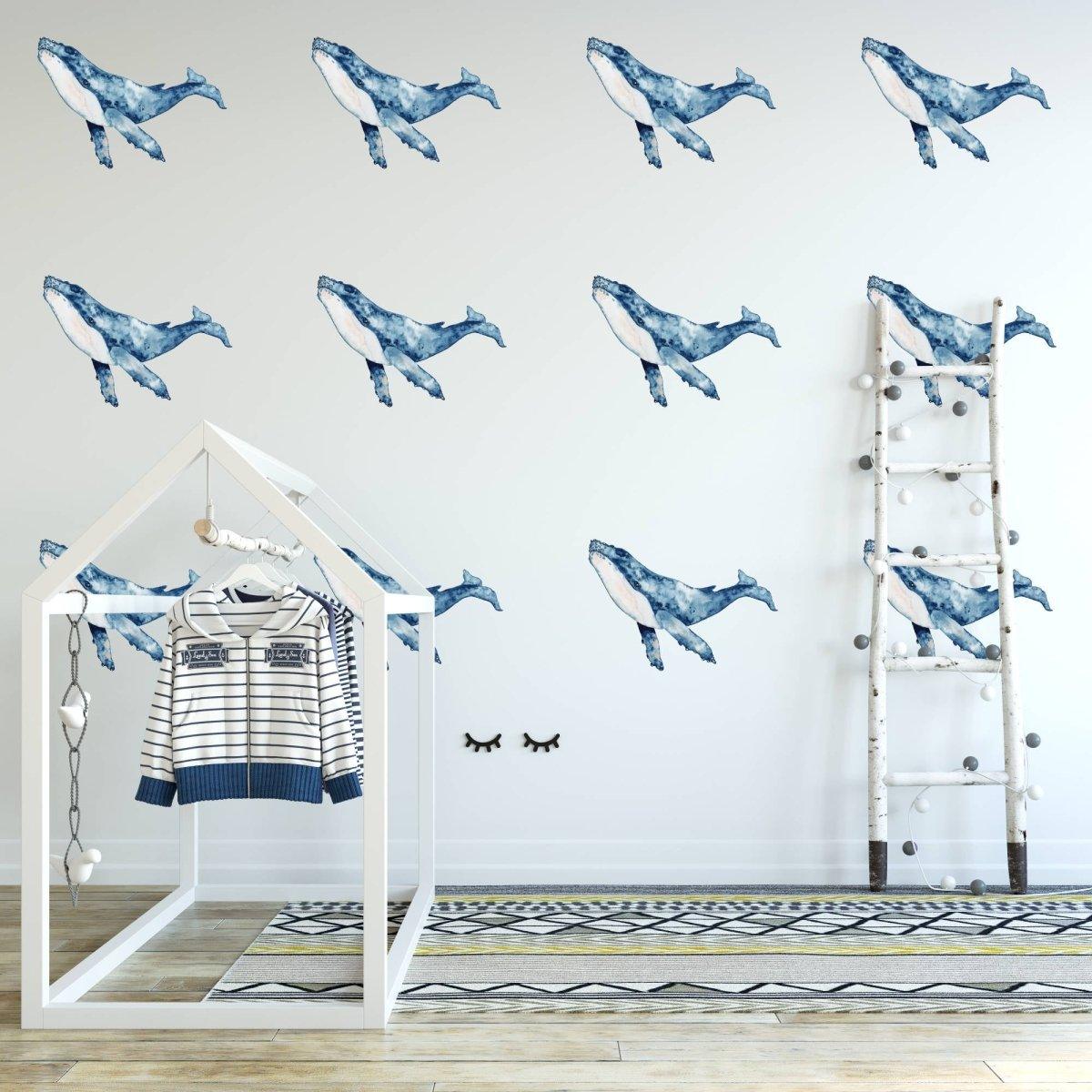 Whale Wall Decals - Printibly